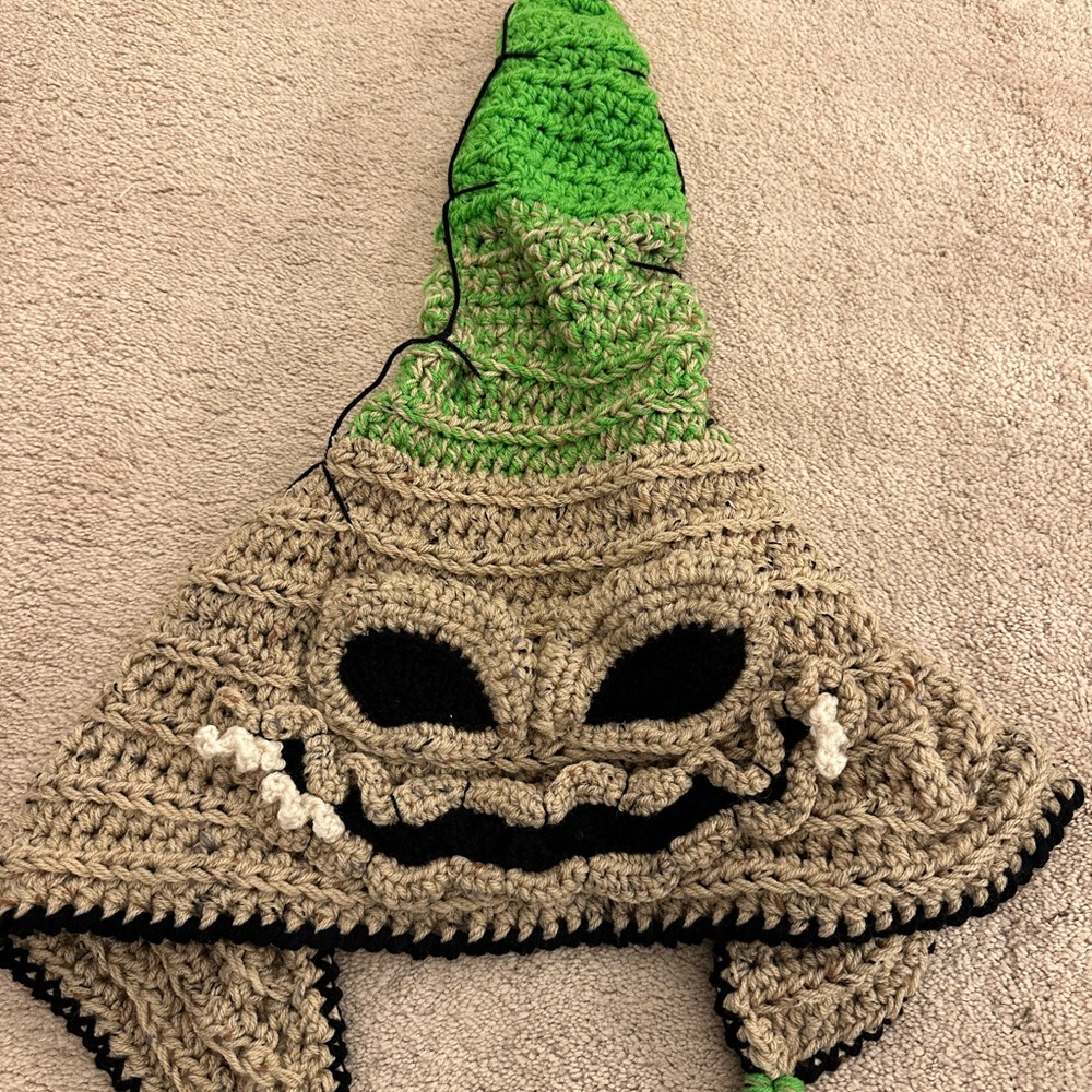 Crochet Oogie Boogie hood